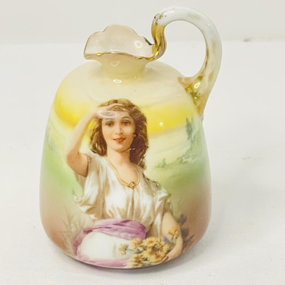 Vtg Royal Bayreuth‎ Portrait Ewer Woman Portraitware Pitcher Vase